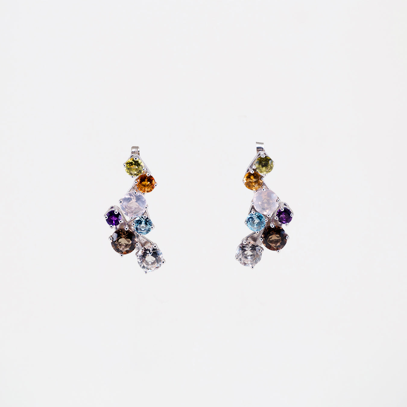 Boucles d'oreilles en grappe d'iris