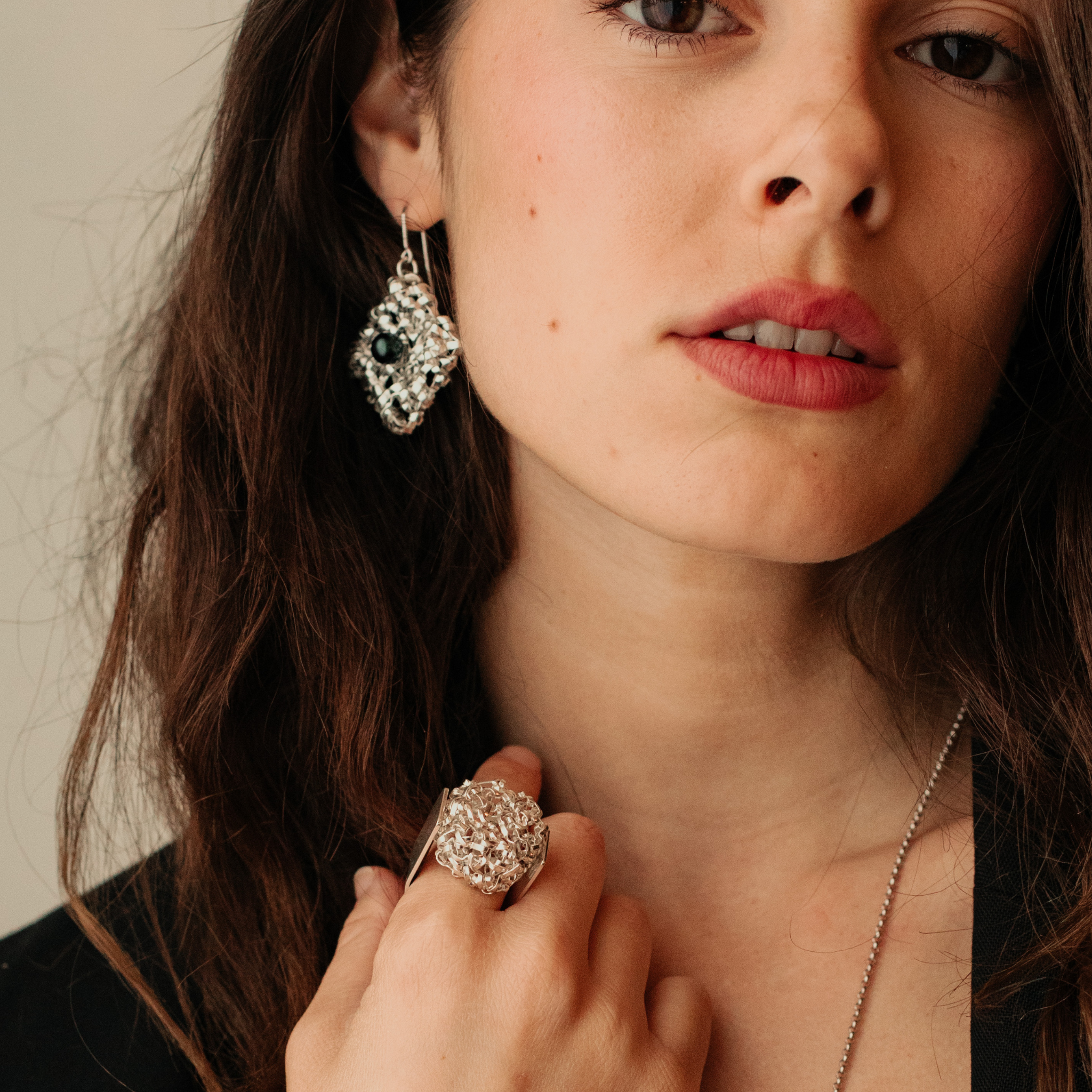 Anneau tressé carré